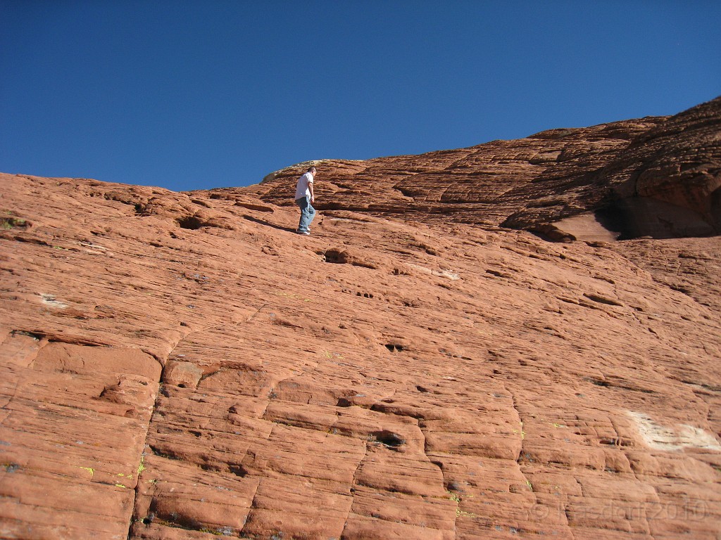 Las Vegas 2010 - Red Rock 0681.JPG - The 2010 Las Vegas Fire - Ice and Sweat Tour. Half Marathon, Red Rock Canyon, Casinos, Valley of Fire.... and buffets!